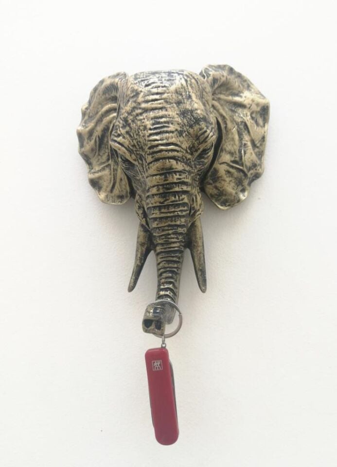 Dekoratif Fil Kafası Askılık Modern Duvar Dekoru Ev Dekorasyon Duvar Askılığı Antik