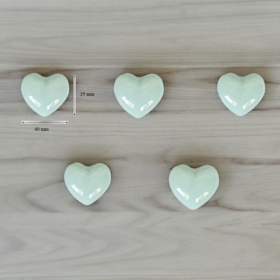 5 Adet Modern Kalp Kulp Bebek Çocuk Genç Odası Çekmece Dolap Mobilya Kulpu