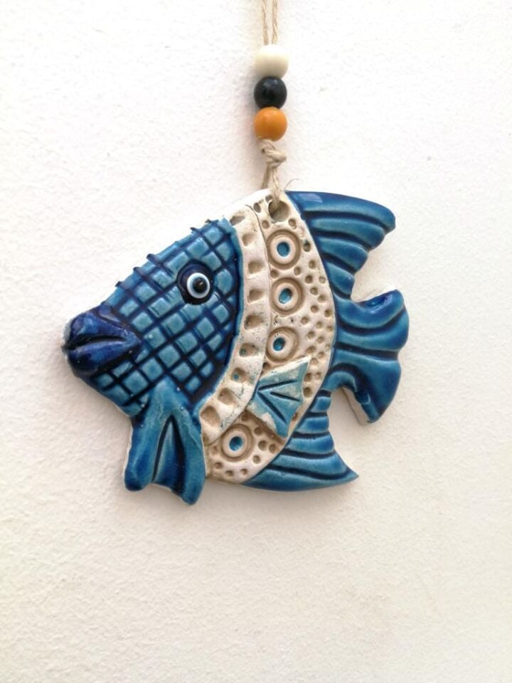 Seramik Mini Balık Dekoratif Duvar Süsü