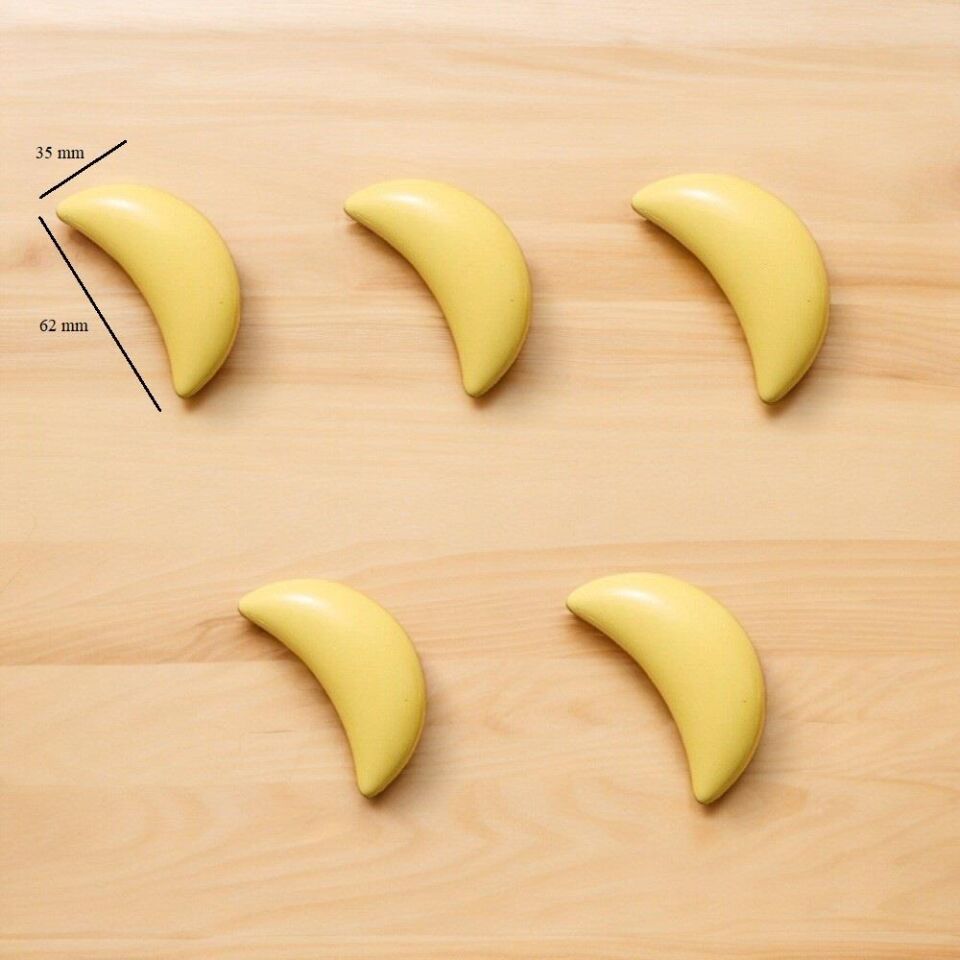 5 Adet Modern Ay Kulp Bebek Çocuk Genç Odası Çekmece Dolap Mobilya Kulpu