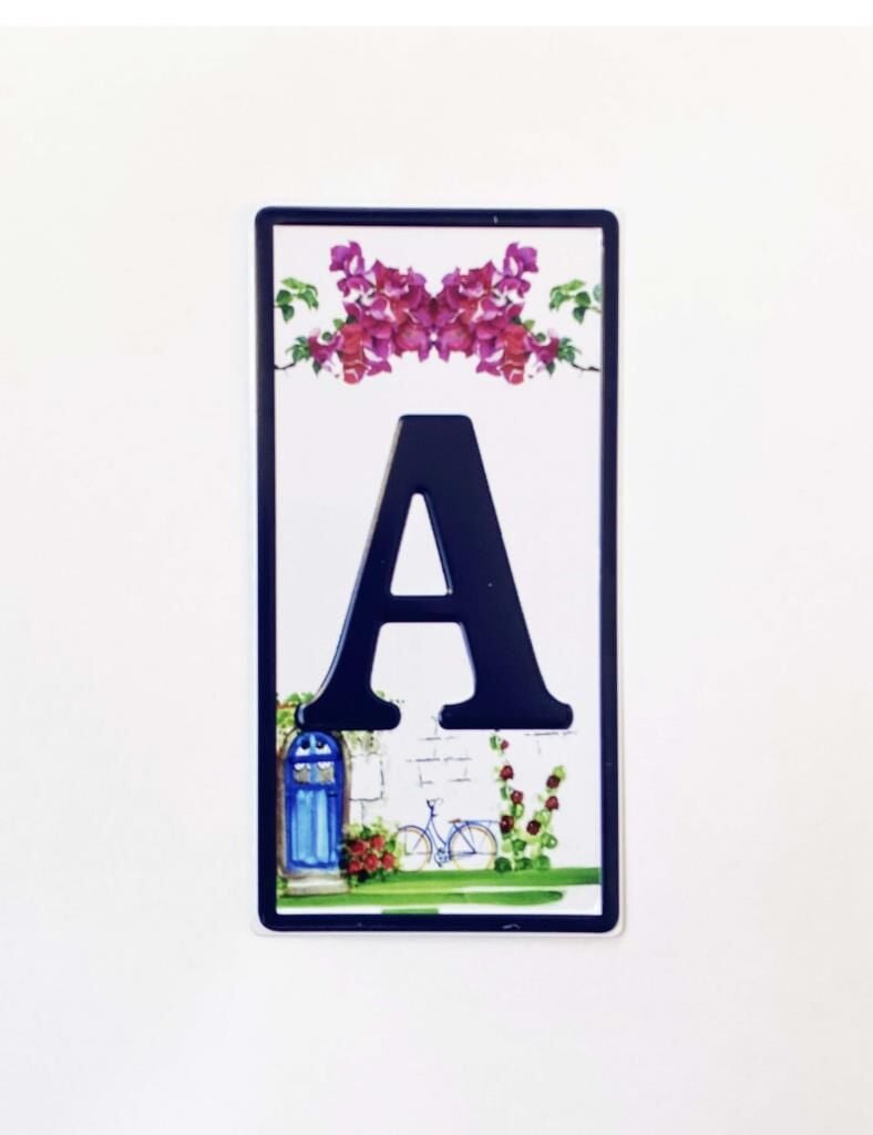 Metal A Kapı Numarası Kapı Önü Aksesuar Metal Plaka