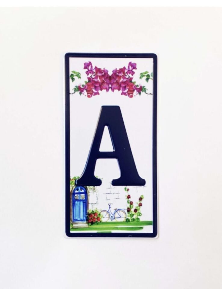 Metal A Kapı Numarası Kapı Önü Aksesuar Metal Plaka