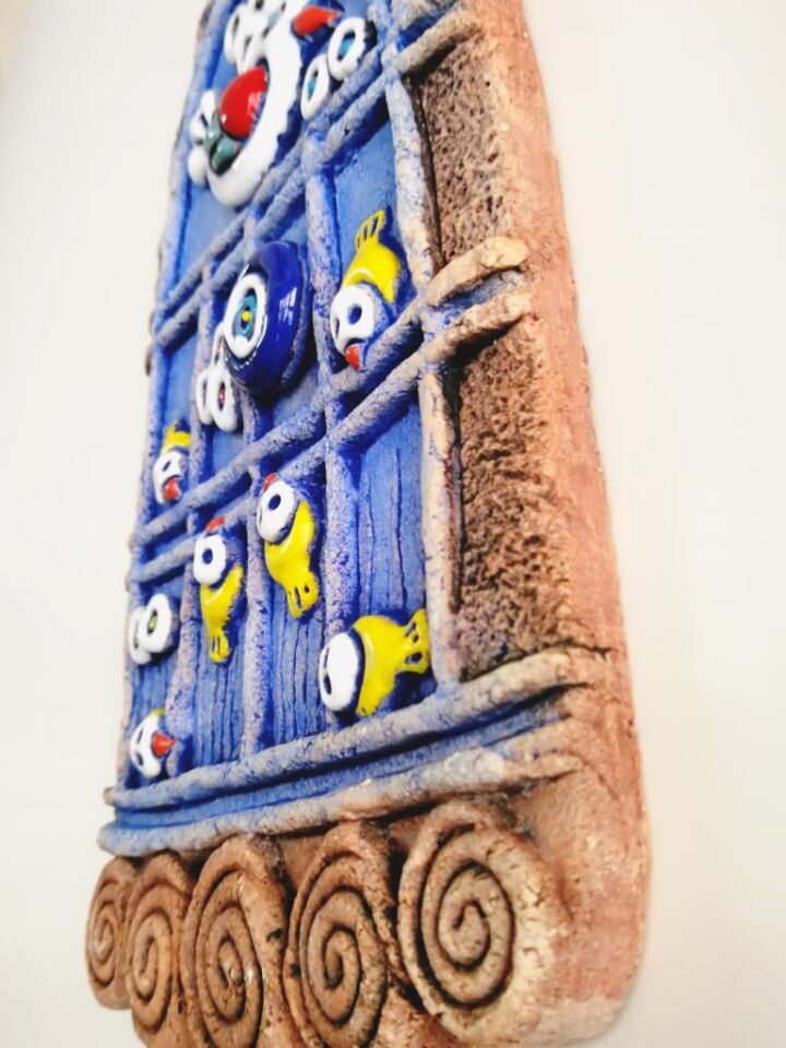 Özel Tasarım Seramik Kuş Kafesi Duvar Süsü