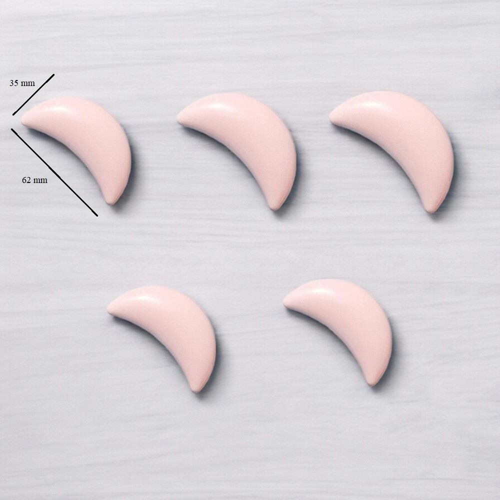 5 Adet Modern Ay Kulp Bebek Çocuk Genç Odası Çekmece Dolap Mobilya Kulpu Pembe