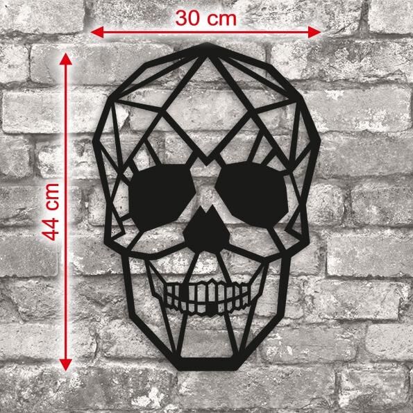 Dekoratif Geometrik Desen Kuru Kafa Ahşap Duvar Dekoru