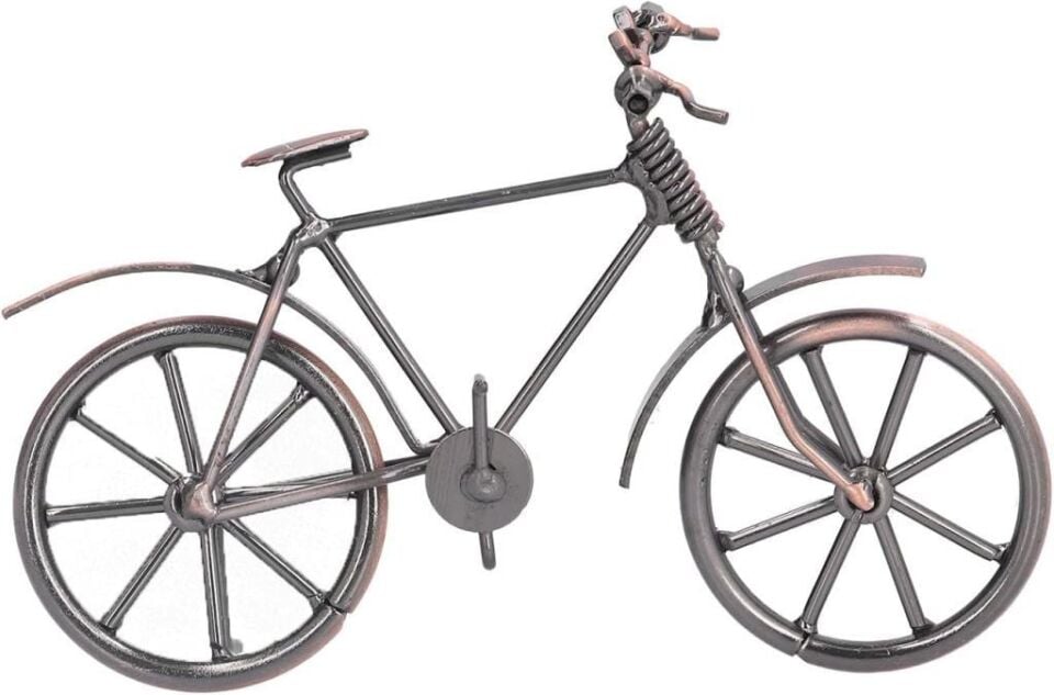 Dekoratif Metal Bisiklet Süsleri, Vintage Bisiklet Dekoru Retro Bisiklet Figürleri Küçük Masaüstü El Sanatları Ev Ofis Dekorasyonu