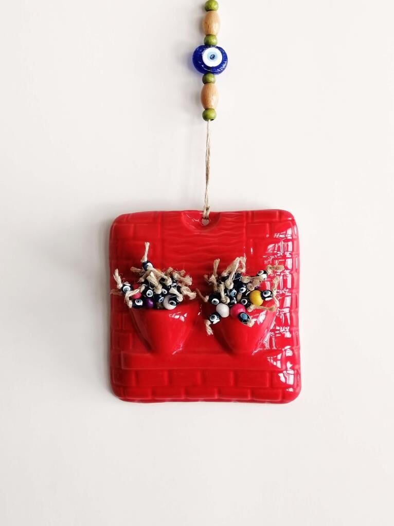 Dekoratif Askılı Duvar Süsü Nazarlık