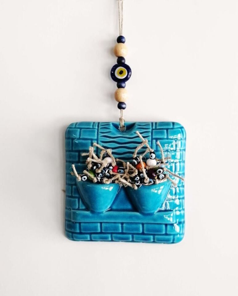 Dekoratif Askılı Duvar Süsü Nazarlık