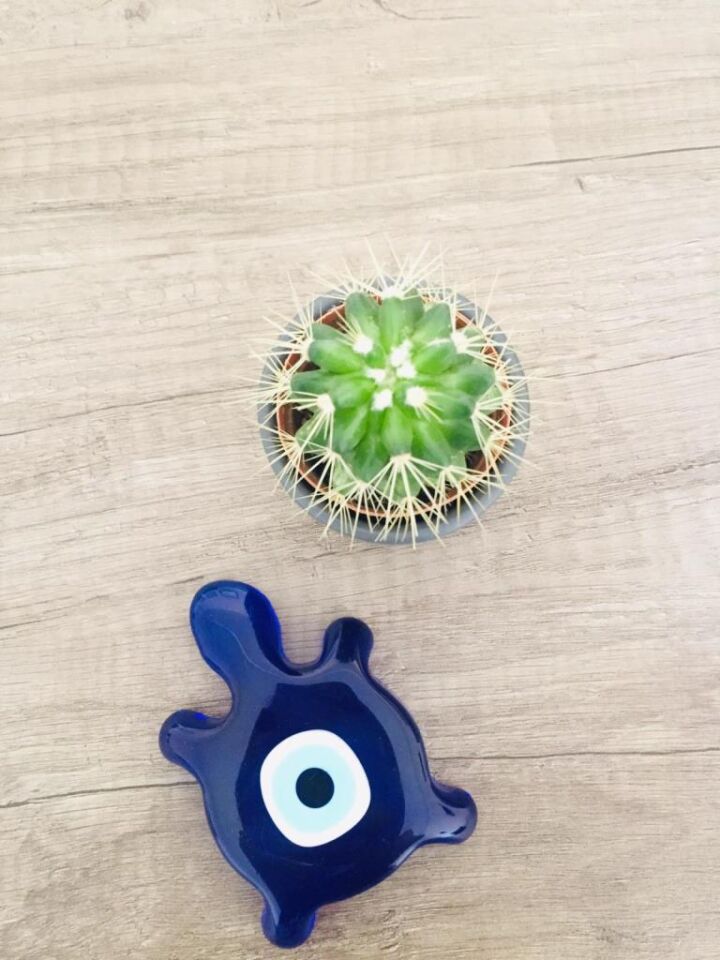 Kaplumbağa Figürlü Nazar Boncuğu Ev & Ofis Dekoru