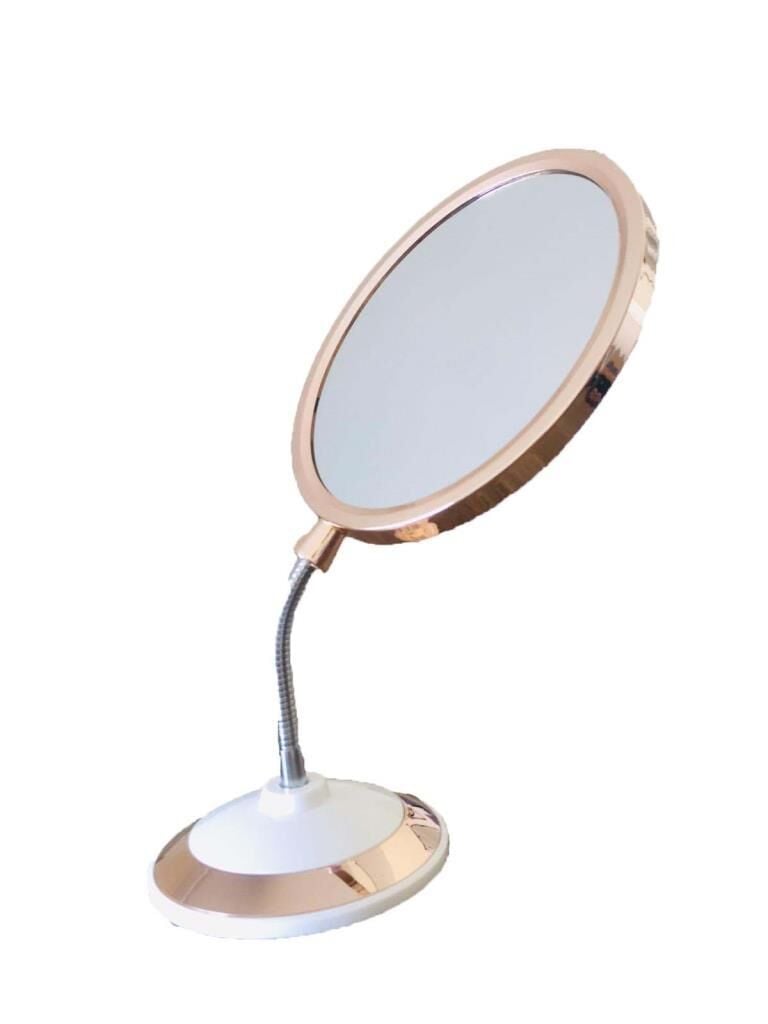 Çift Taraflı 360 Derece Eğilebilir Büyüteçli Makyaj Aynası