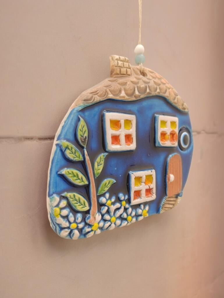 Seramik Ev El İşi Duvar Süsü Dekoratif Nazarlık