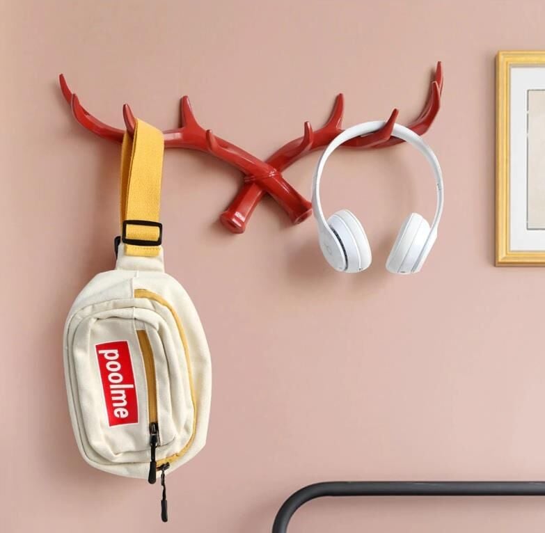 Dekoratif Modern Duvar Askılık Geyik Boynuzu Duvar Dekor Askı