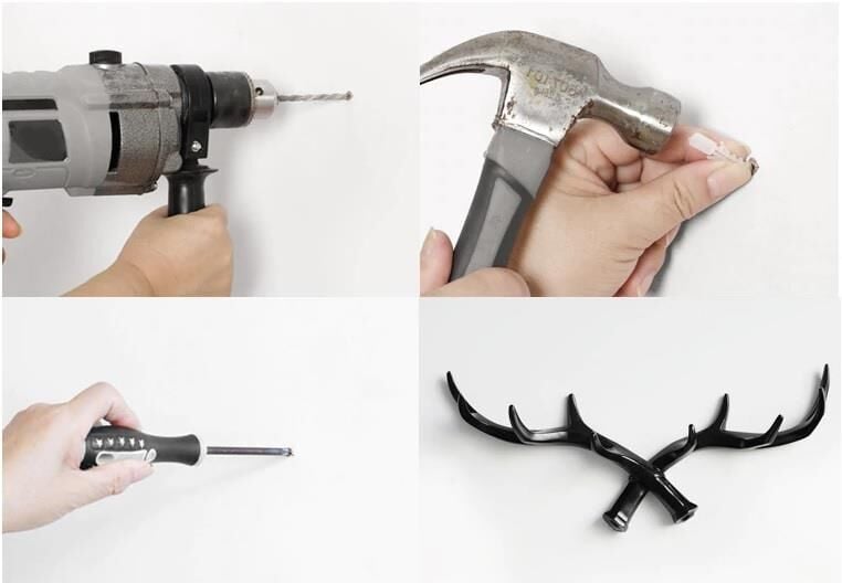 Dekoratif Modern Duvar Askılık Geyik Boynuzu Duvar Dekor Askı