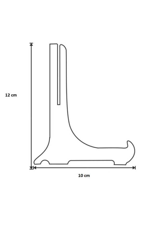 Geçmeli Teşhir Ayağı Stand Fotoğraf Tablo Çerçeve Ayağı Kalın Sunum Ayağı 10x12 cm