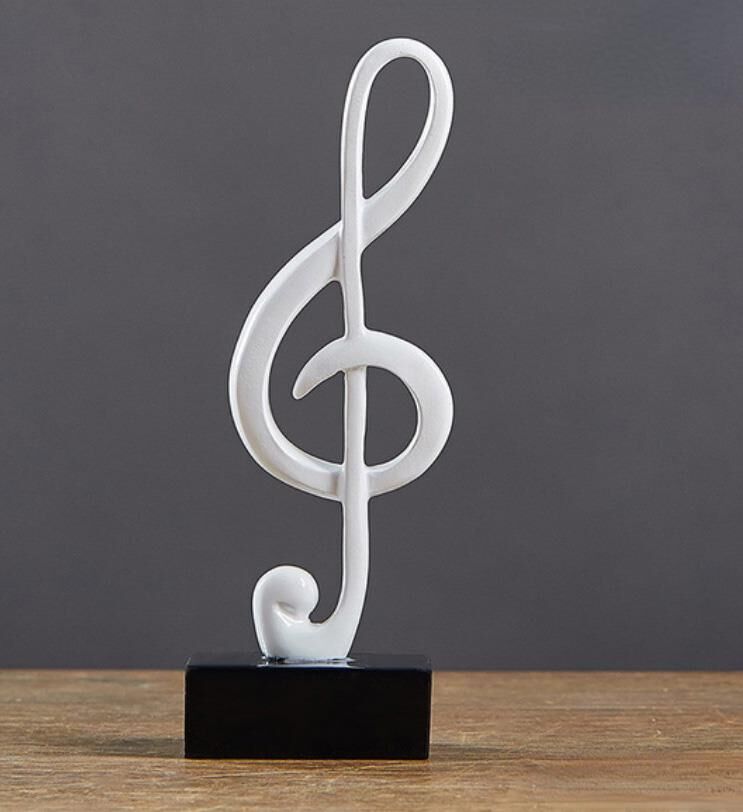 Ev Dekor Sol Anahtarı Dekoratif Sanat Nota El Sanatları Oturma Odası Masa Süsleri