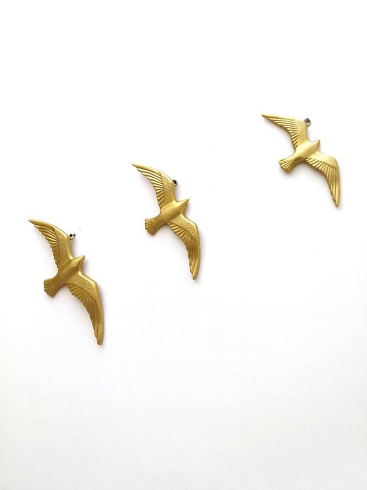 Dekoratif Üçlü Kuş Martı Duvar Süsü Ev Dekoru