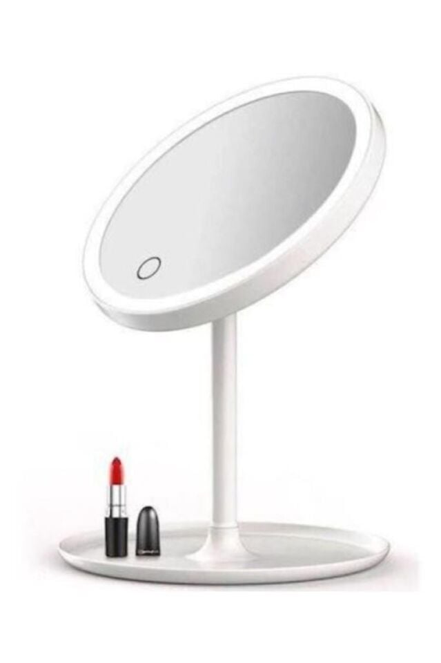 Dokunmatik Led Işıklı Makyaj Aynası Masa Üstü USB Şarjlı Makyaj Aynası