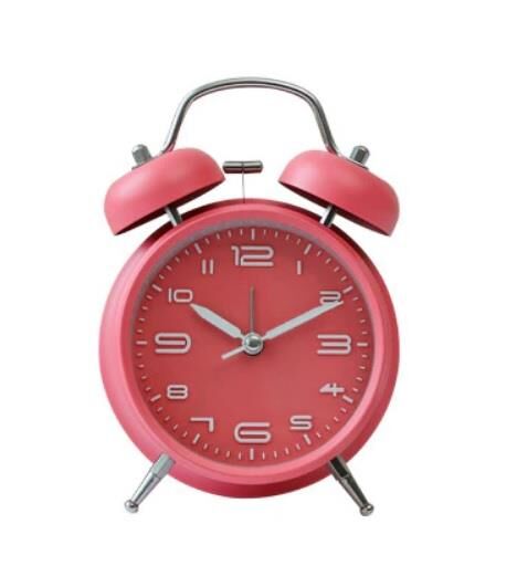 Dekoratif Çalar Saat Ev Ofis Aksesuar Nostaljik Işıklı Masa Saati Beyaz