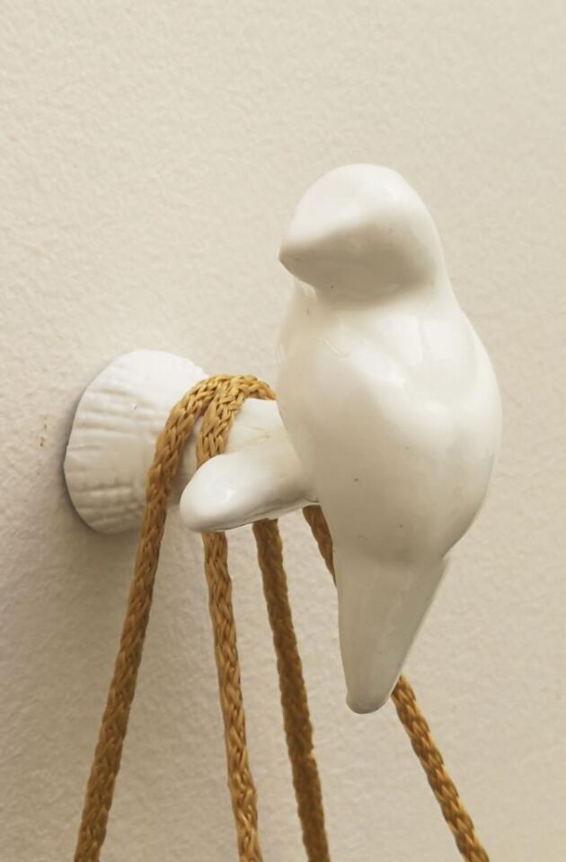 Dekoratif Tekli Kuş Modern Askılık Duvar Dekoru Askılık