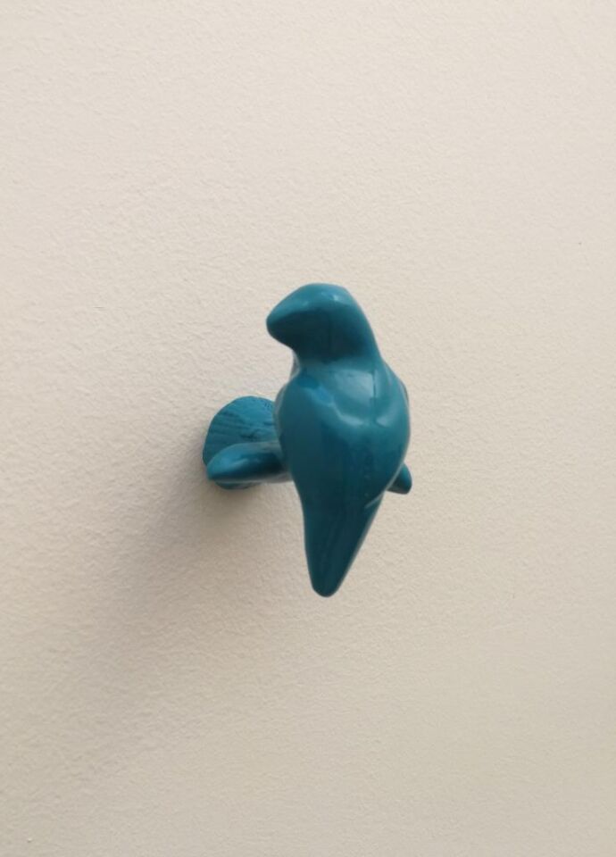 Dekoratif Tekli Kuş Modern Askılık Duvar Dekoru Askılık