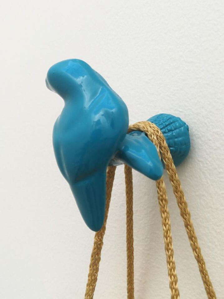 Dekoratif Tekli Kuş Modern Askılık Duvar Dekoru Askılık