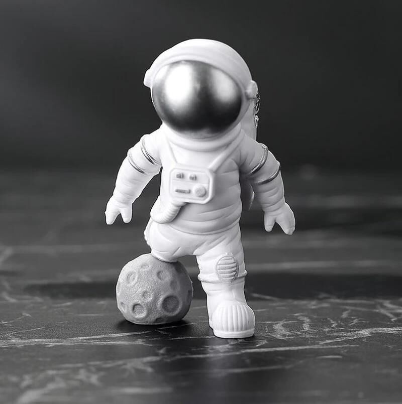 3 Adet Astronot Figürü Dekoratif Heykel Modern Ev Dekorasyon Çocuk Odası Dekor Biblo