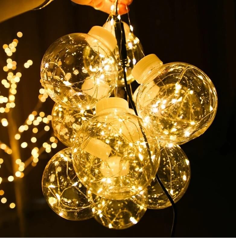 Dekoratif Top Perde Günışığı Pilli Sarkıt Led Işık Aydınlatma