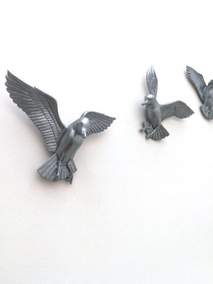 Üçlü Kuş Duvar Süsü Dekoratif Üçlü Martı