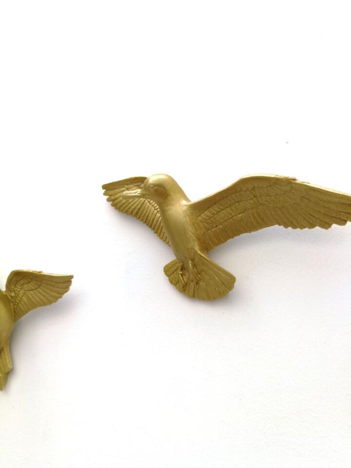 Üçlü Kuş Duvar Süsü Dekoratif Üçlü Martı