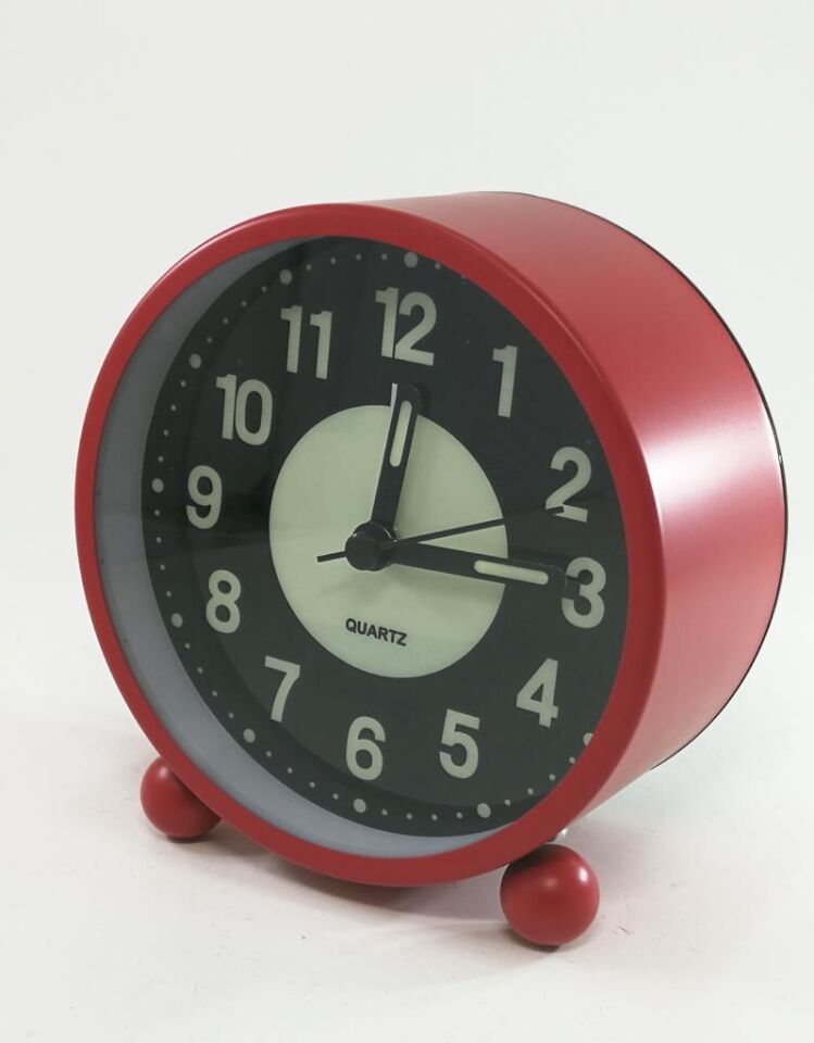 Dekoratif Çalar Saat Ev Ofis Aksesuar Fosforlu ve Işıklı Masa Saati