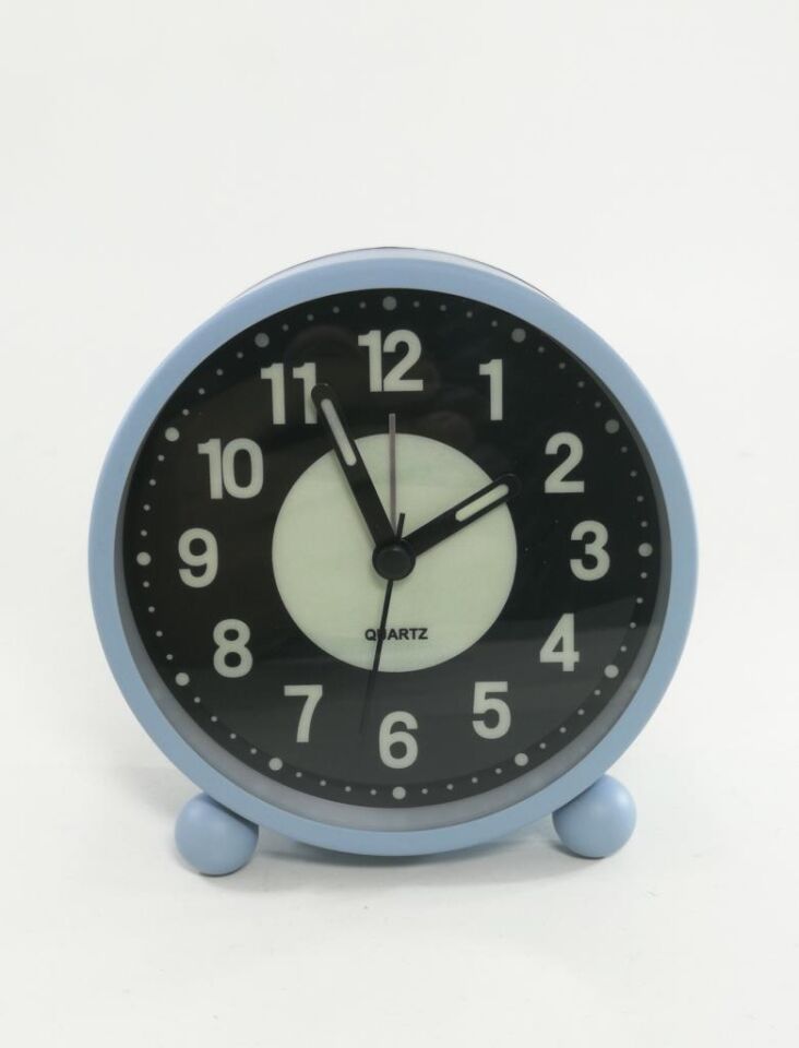 Dekoratif Çalar Saat Ev Ofis Aksesuar Fosforlu ve Işıklı Masa Saati