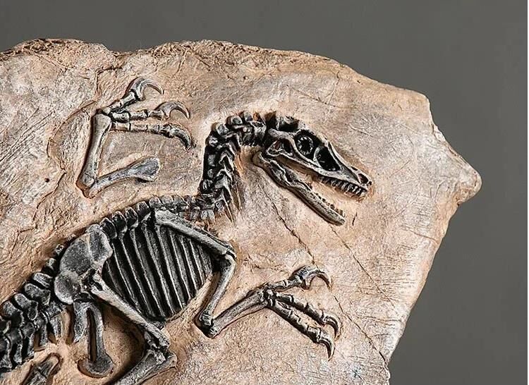 Vintage T Rex Dinozor Fosil Reçine Heykeli Retro Tarzda Minyatür Kapalı Alan Dekorasyonu ve Koleksiyon Parçası Eşsiz Hediyelik ve Hatıra Objeleri