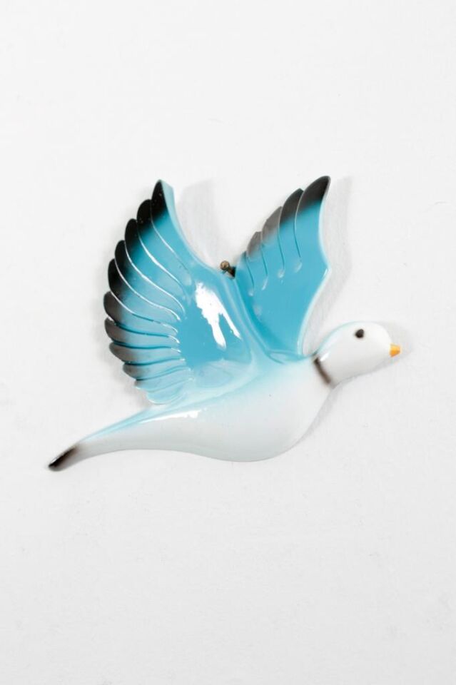 Dekoratif Üçlü Güvercin Duvar Süsü Üçlü Kuş Ev Dekoru