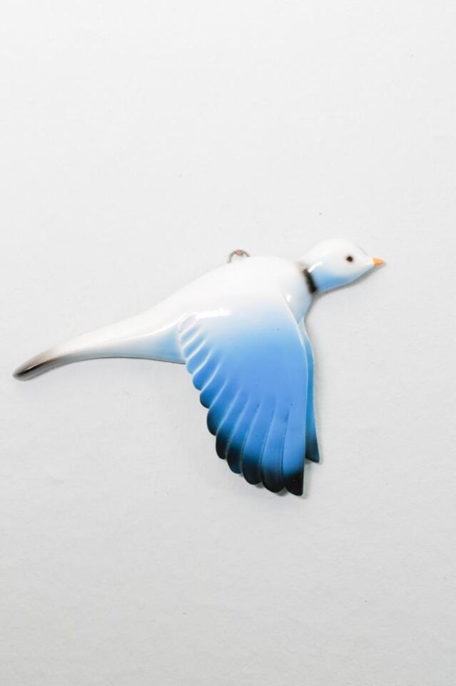 Dekoratif Üçlü Güvercin Duvar Süsü Üçlü Kuş Ev Dekoru