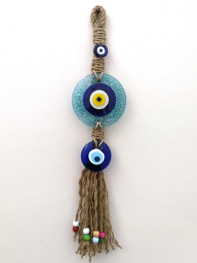 Dekoratif El İşi Nazarlık Makrome Duvar Süsü