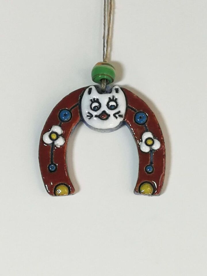 Özel Tasarım Mini Nal Nazarlık Seramik Duvar Süsü