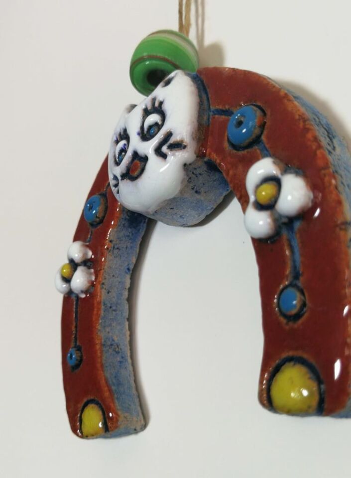 Özel Tasarım Mini Nal Nazarlık Seramik Duvar Süsü