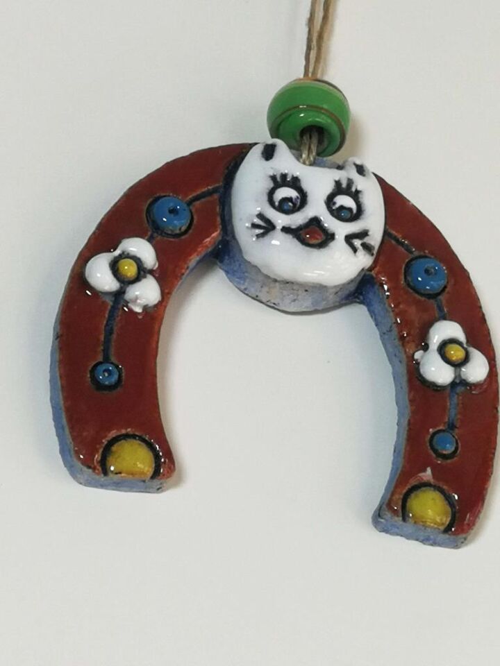 Özel Tasarım Mini Nal Nazarlık Seramik Duvar Süsü