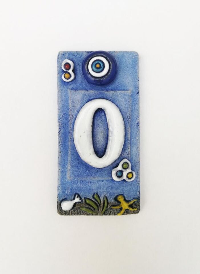 Özel Tasarım  Seramik 0 Kapı Numarası Kapı Önü Aksesuar