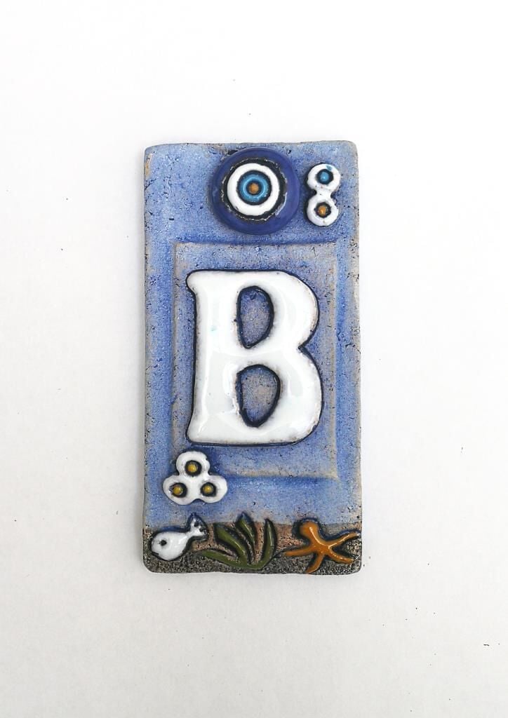 Özel Tasarım  Seramik B Kapı Numarası Kapı Önü Aksesuar