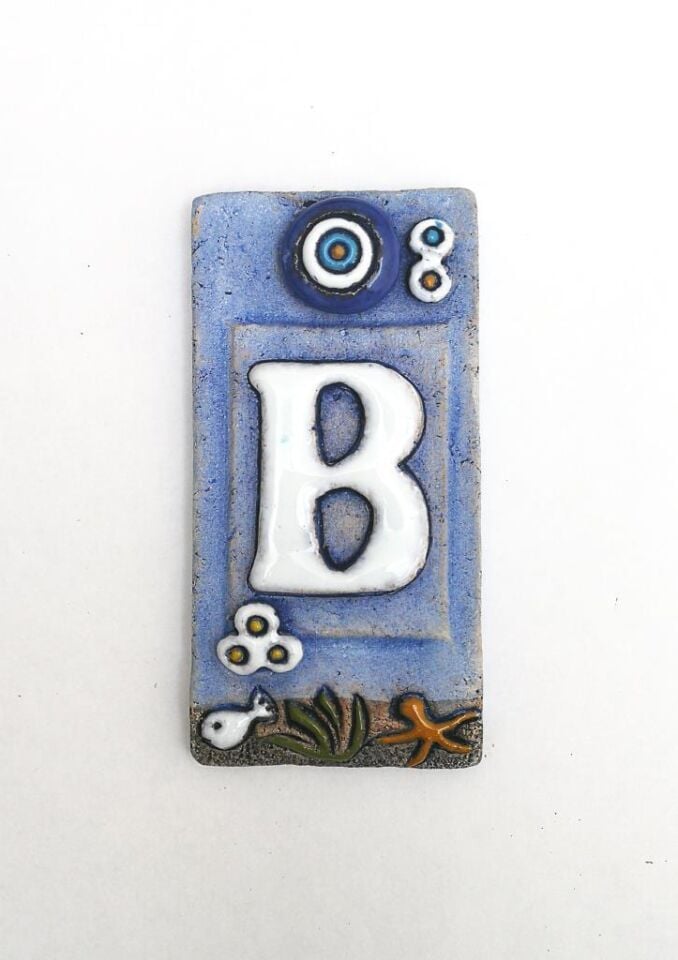 Özel Tasarım  Seramik B Kapı Numarası Kapı Önü Aksesuar