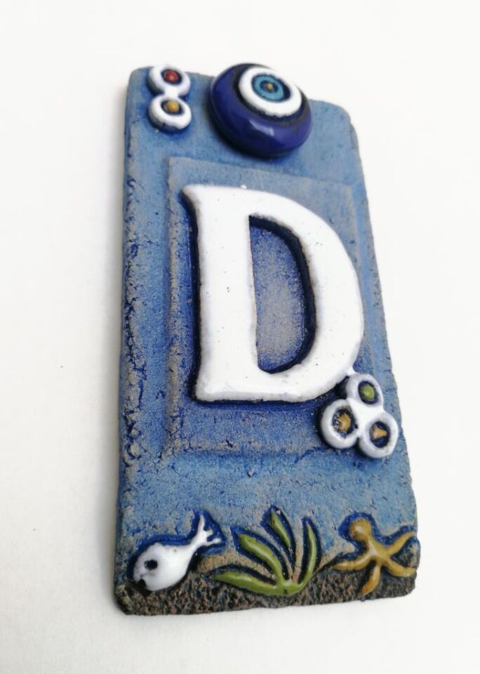 Özel Tasarım  Seramik D Kapı Numarası Kapı Önü Aksesuar