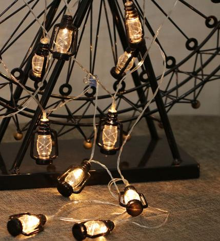 10 Adet Gaz Lambası Figürlü Dekoratif Led  Aydınlatma Yılbaşı Süsü Yılbaşı Dekoru