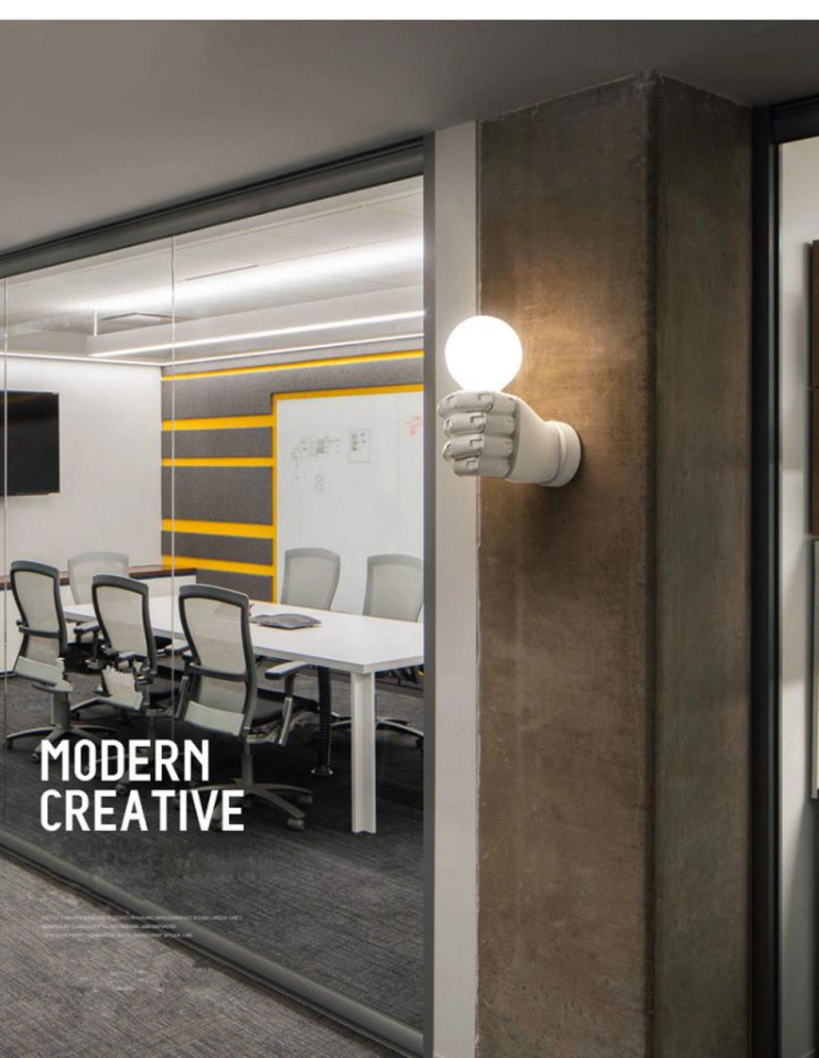 Sol El Duvar Lambası Aplik Duvar Aydınlatma Ev Bahçe Dekorasyon