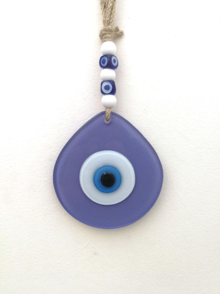 Damla Cam Nazarlık Duvar Süsü Nazar Boncuğu