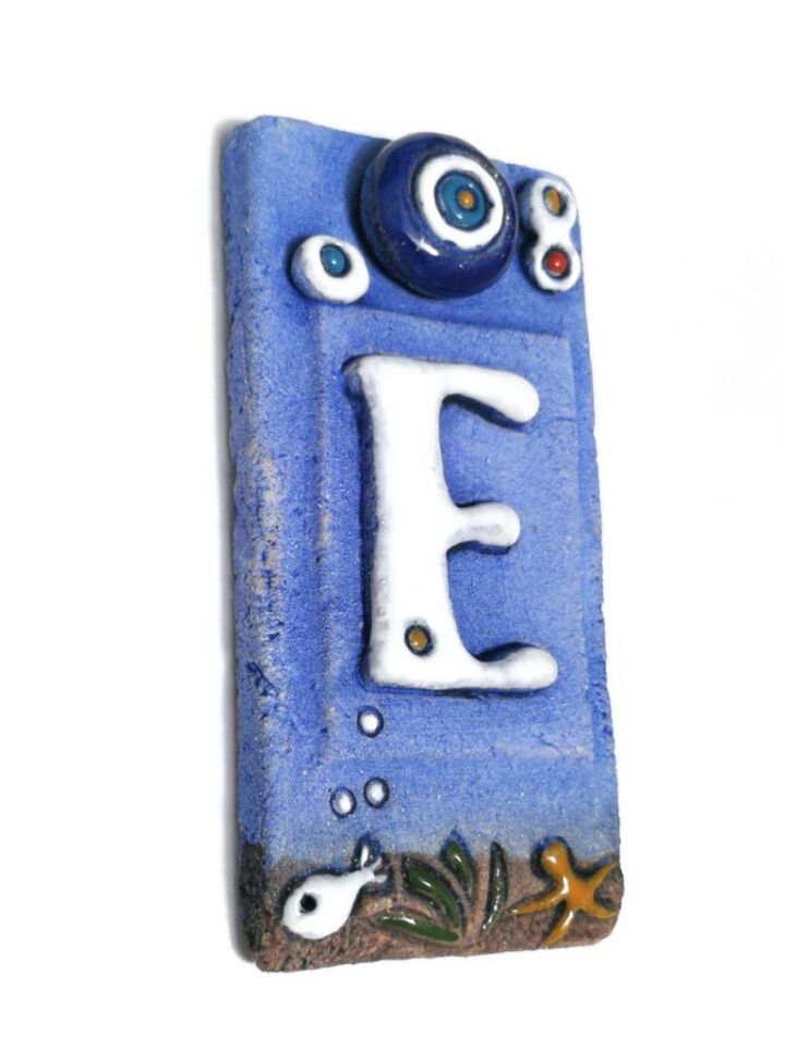 Özel Tasarım  Seramik E Kapı Numarası Kapı Önü Aksesuar