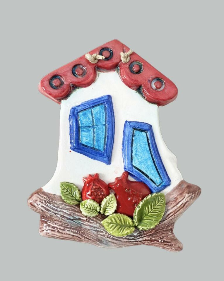 Seramik Şans Evi Dekoratif Duvar Süsü