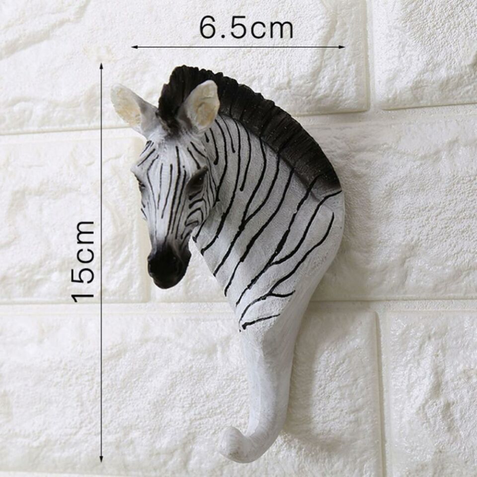 Dekoratif Modern Duvar Askılık Zebra Duvar Dekor Askı