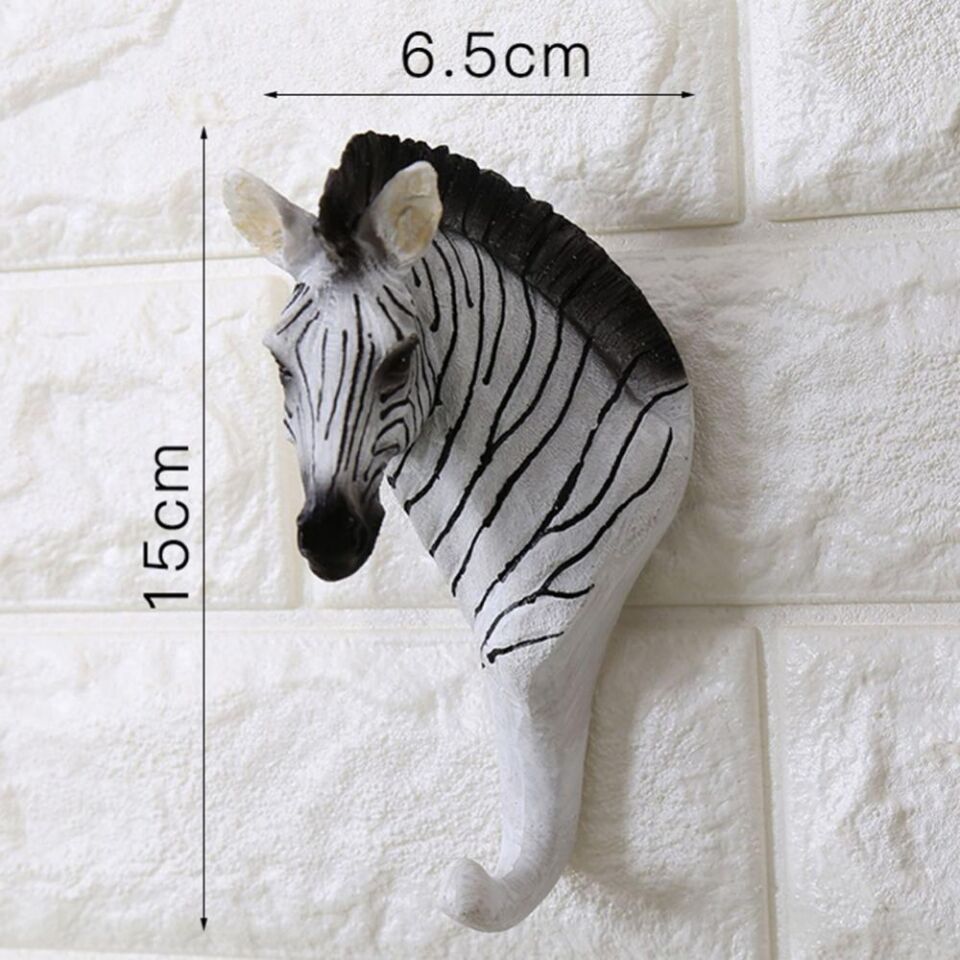 Dekoratif Modern Duvar Askılık Zebra Duvar Dekor Askı