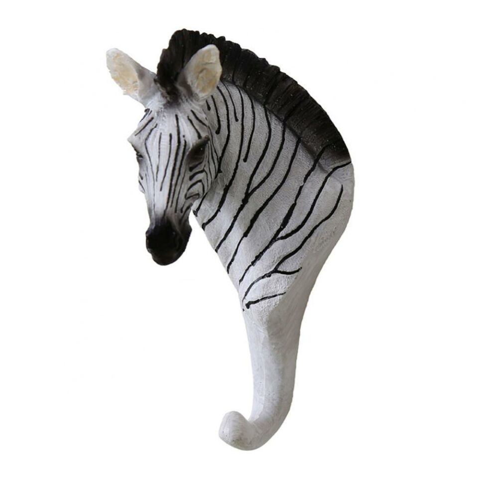 Dekoratif Modern Duvar Askılık Zebra Duvar Dekor Askı